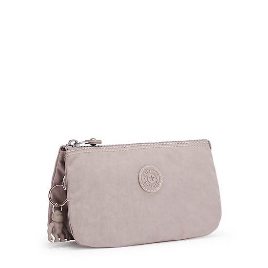 Kipling Creativity Large Fashion Pouch Bags Grey Gris | AU 2078MQ